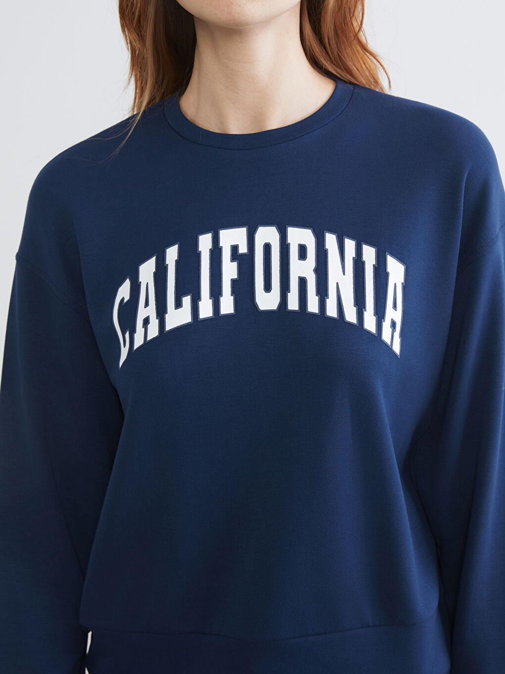 California Printed Oversize Women's Sweatshirt-2