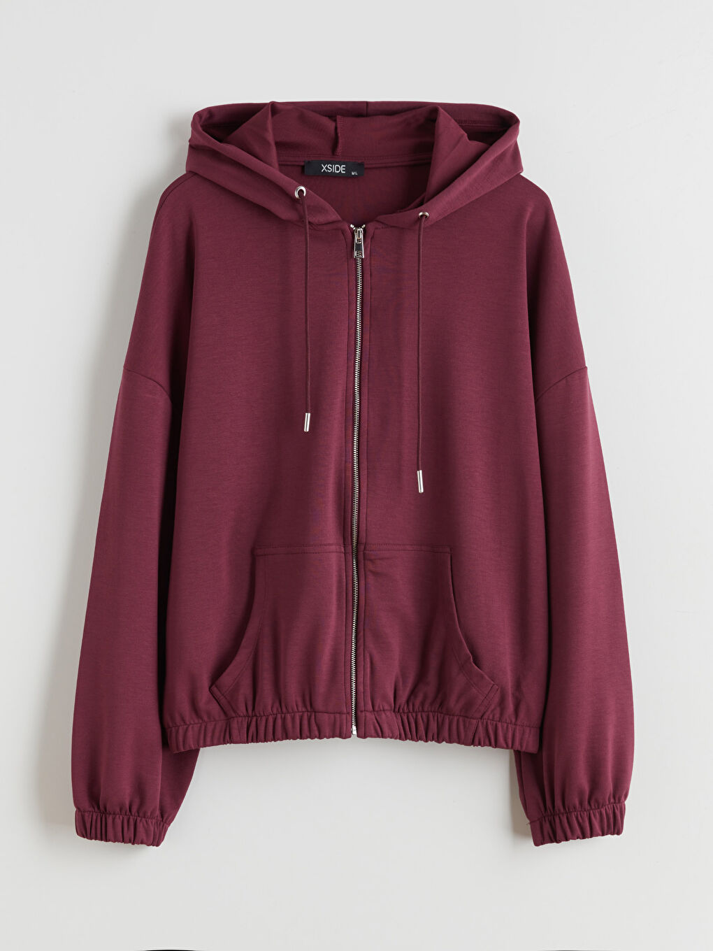 Hooded Oversize Women's Zipper Sweatshirt-4
