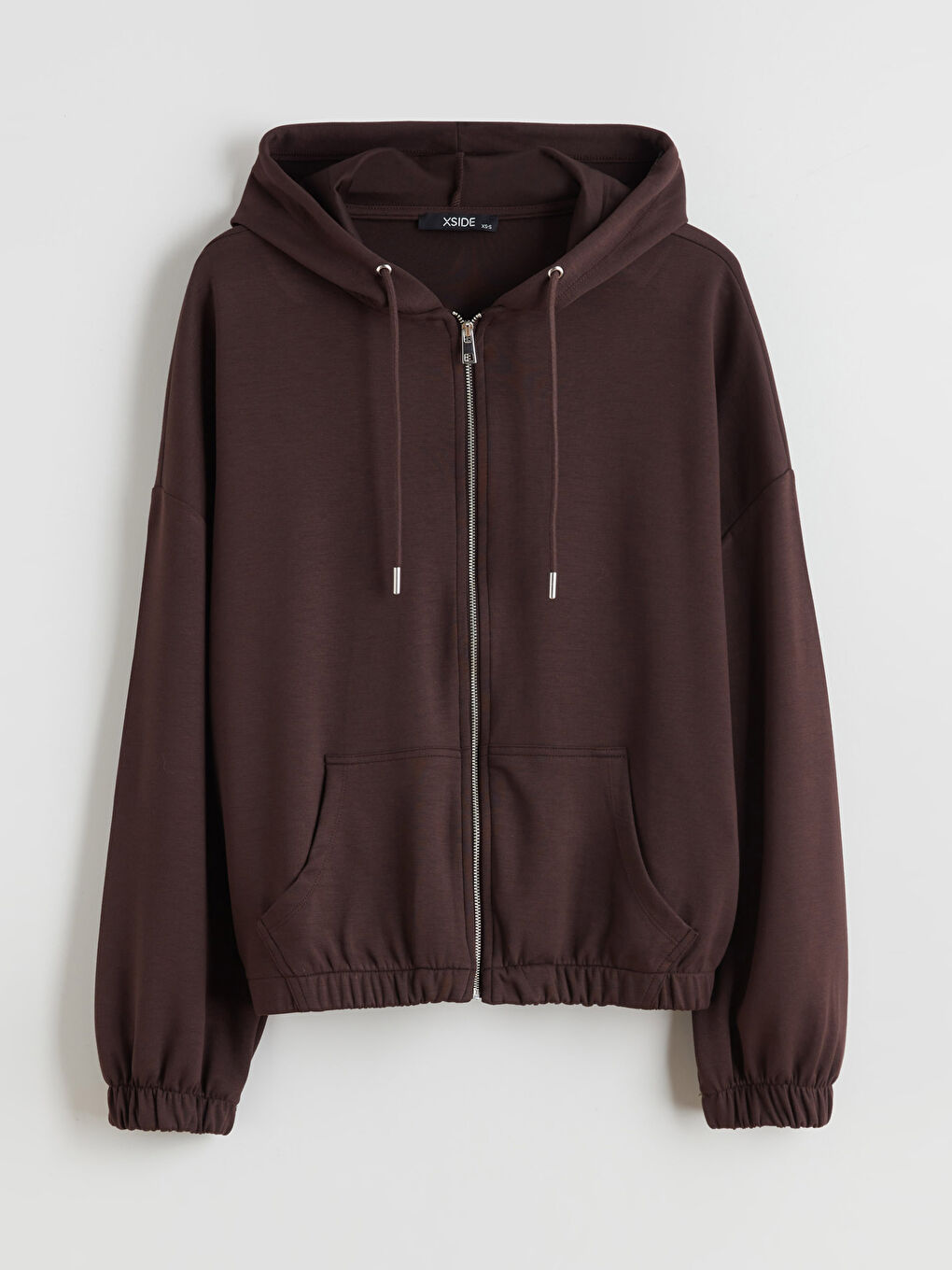 Hooded Oversize Women's Zipper Sweatshirt-4