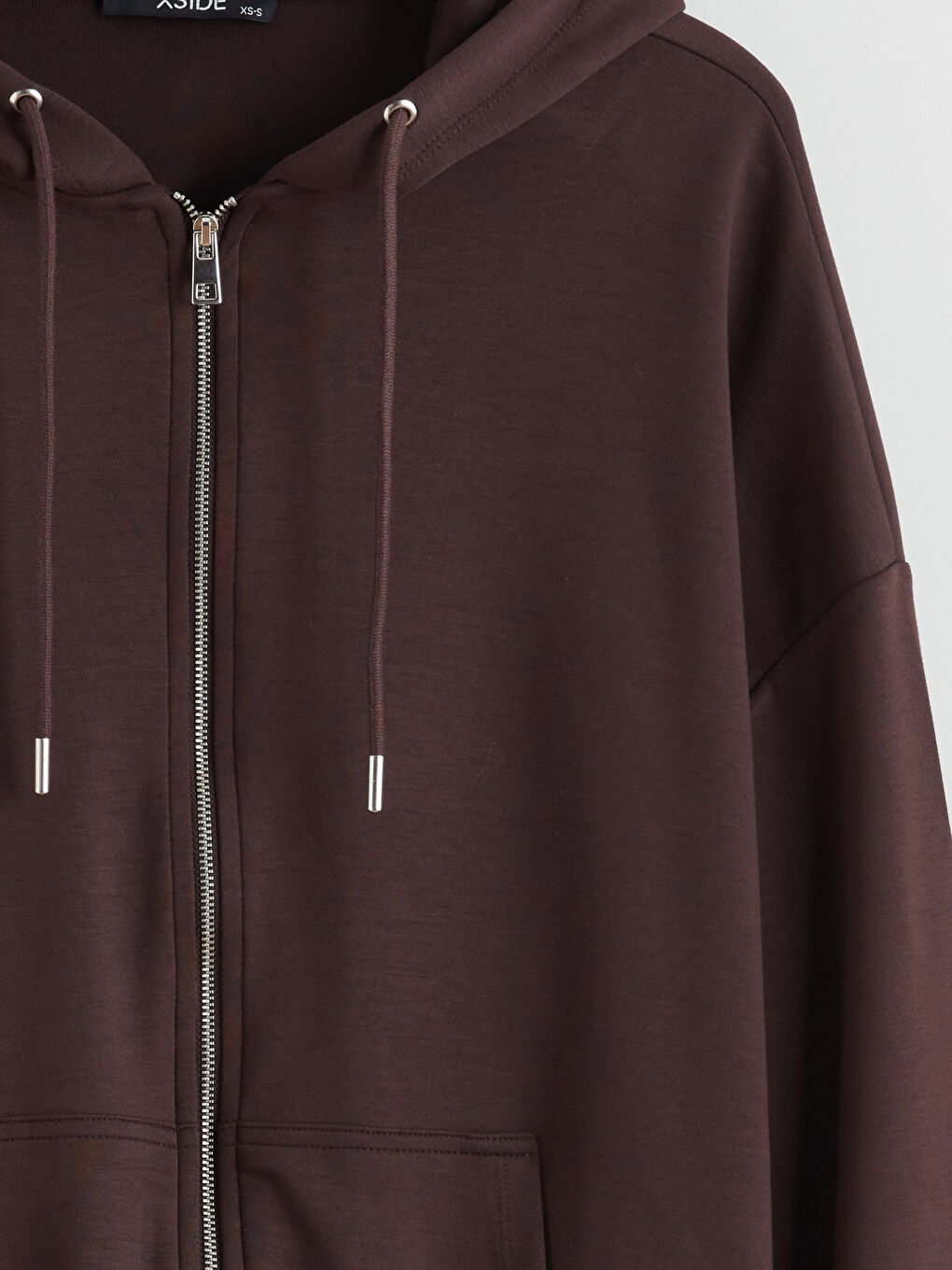 Hooded Oversize Women's Zipper Sweatshirt-5