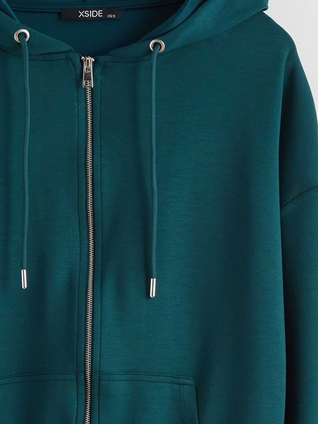 Hooded Oversize Women's Zipper Sweatshirt-5