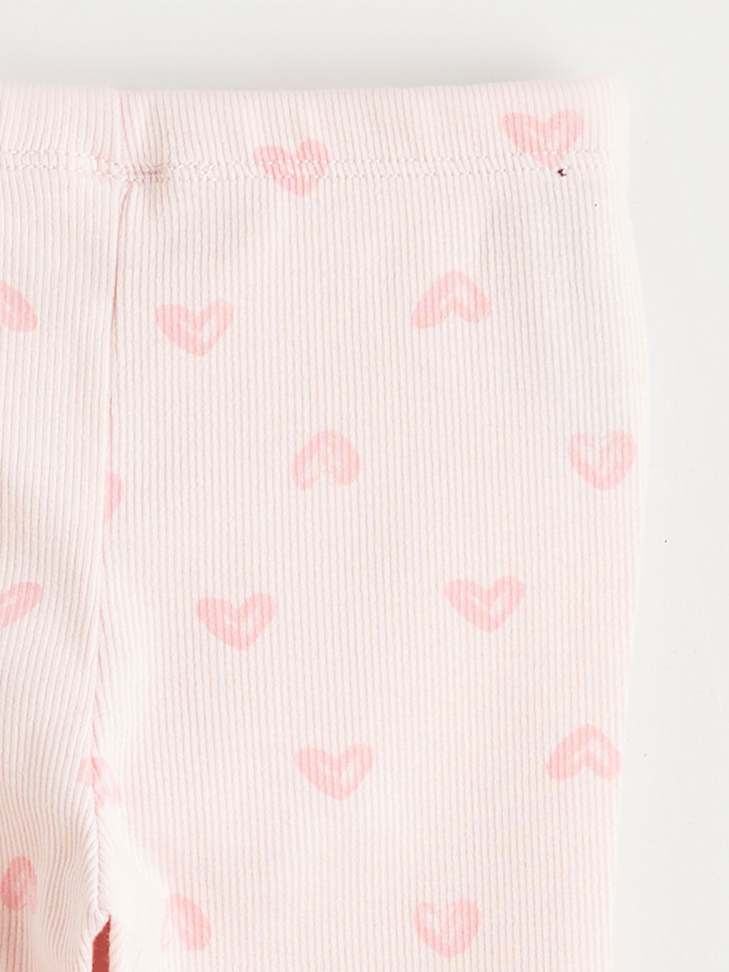 Pembe Bisiklet Yaka Kız Bebek Tişört ve Tayt-5