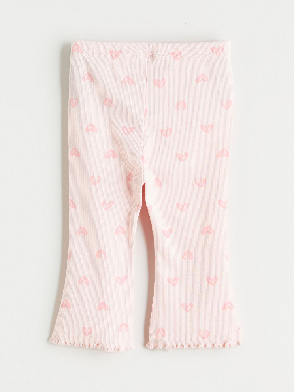 Pembe Bisiklet Yaka Kız Bebek Tişört ve Tayt-6