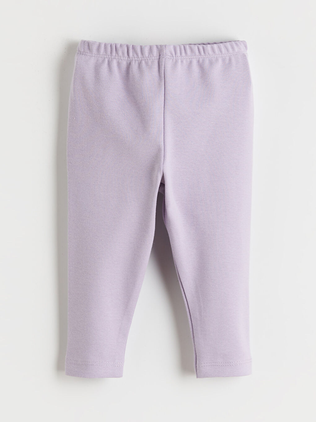 Lila Bisiklet Yaka Kız Bebek Tişört ve Tayt-3