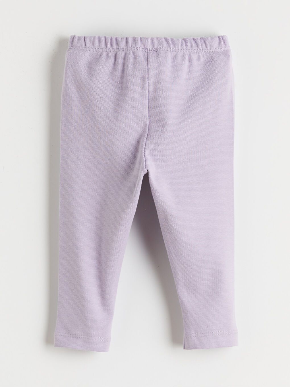 Lila Bisiklet Yaka Kız Bebek Tişört ve Tayt-4