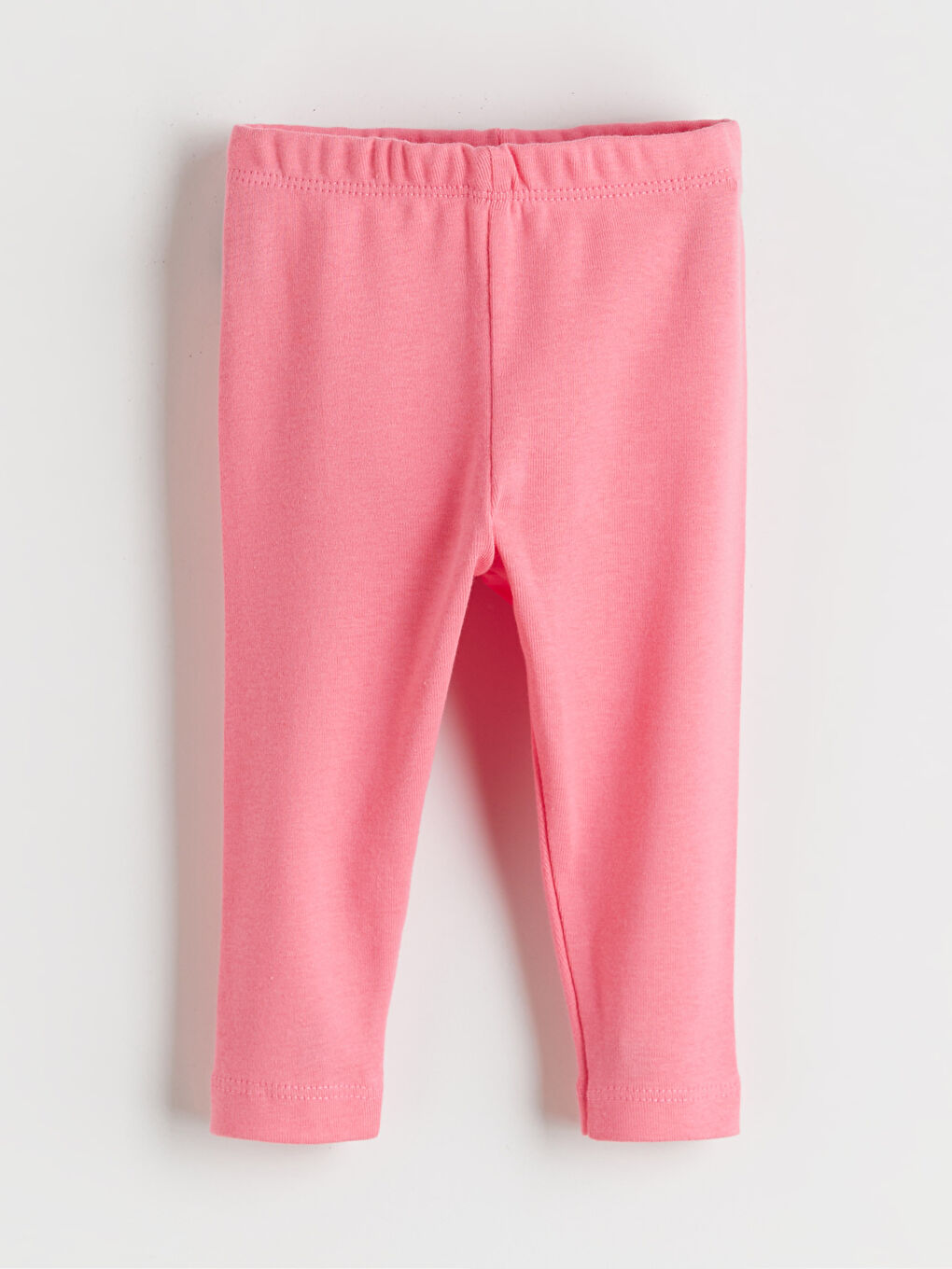 Pembe Bisiklet Yaka Kız Bebek Tişört ve Tayt-3