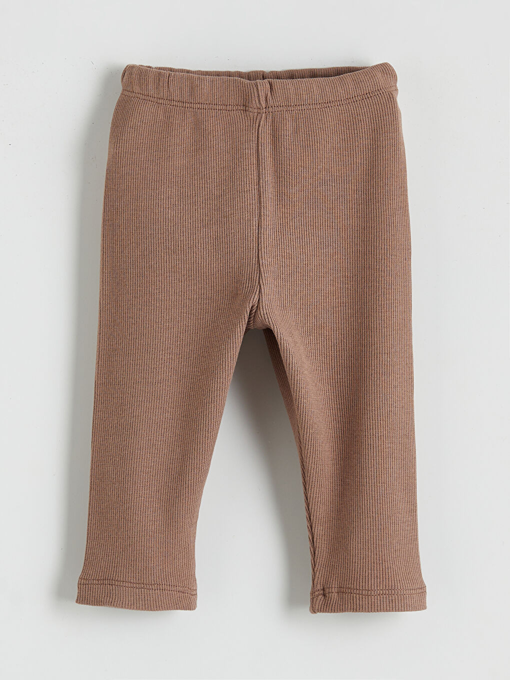 Ekru Bisiklet Yaka Kız Bebek Tişört ve Tayt-5