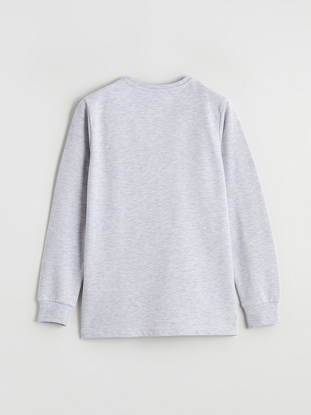 Gri Baskılı Erkek Çocuk Pijama Üst-1