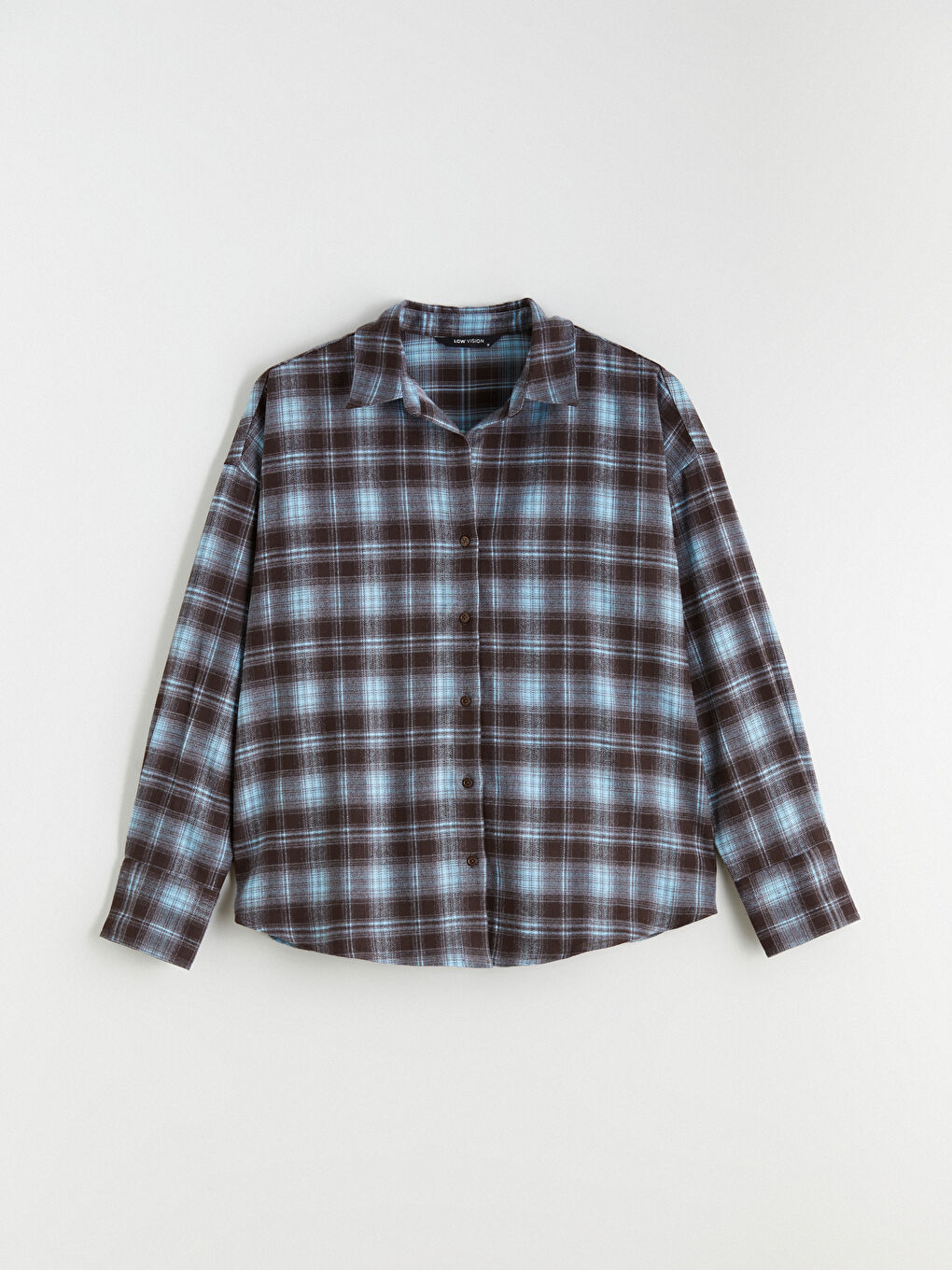 Plaid Oversize Women's Shirt-4