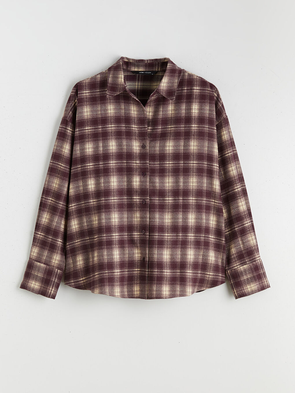 Plaid Oversize Women's Shirt-4