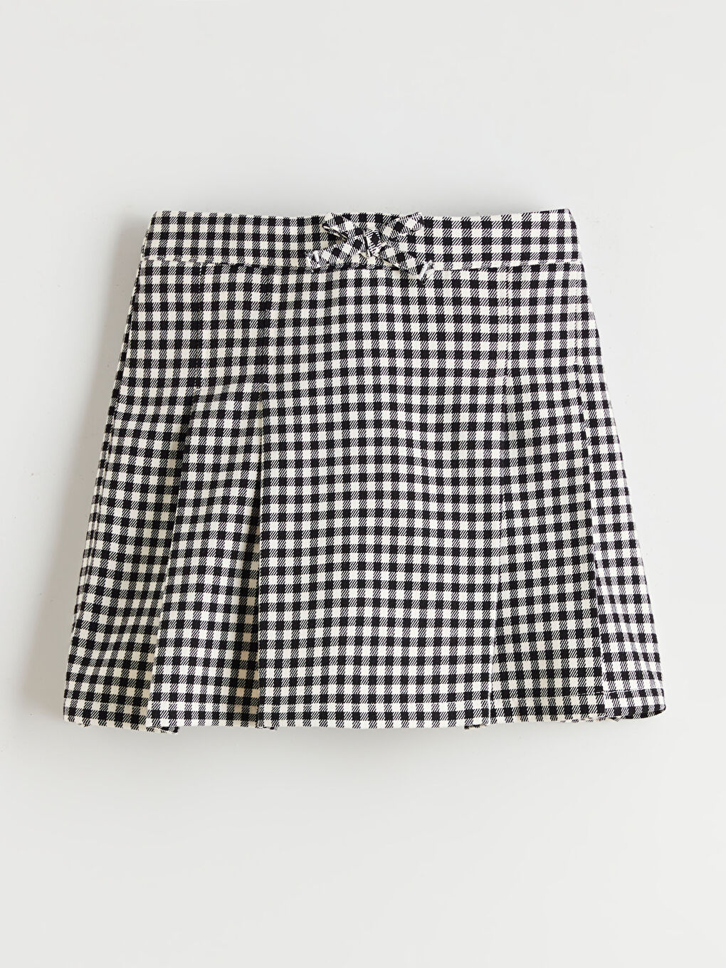 Elastic Waist Plaid Pattern Girls' Skort