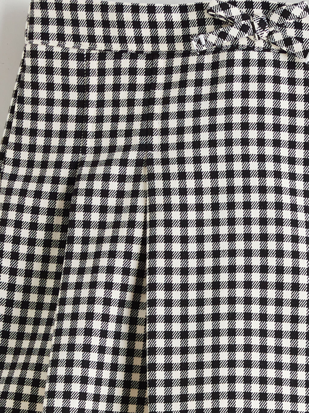 Elastic Waist Plaid Pattern Girls' Skort-2