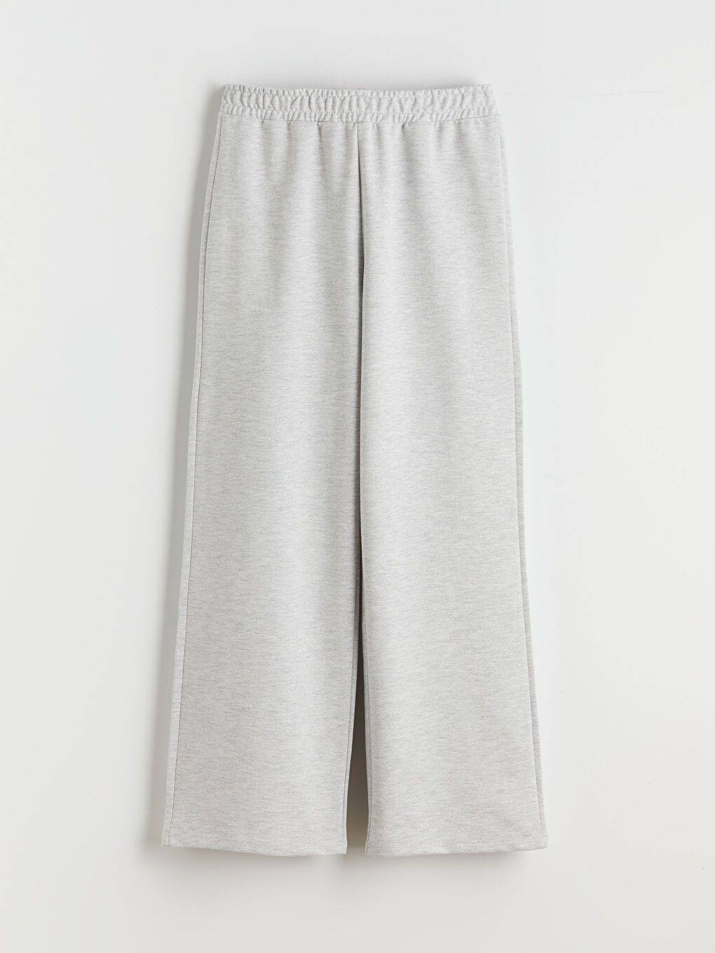 Gri Beli Lastikli Kız Çocuk Eşofman Alt-1