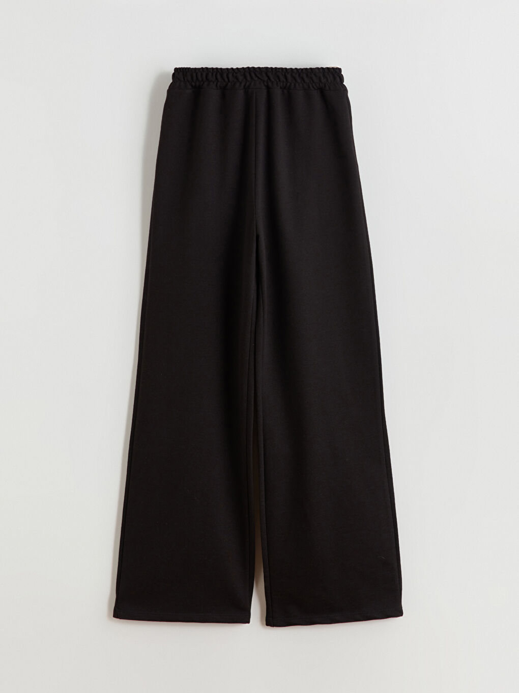 Siyah Beli Lastikli Kız Çocuk Eşofman Alt-1