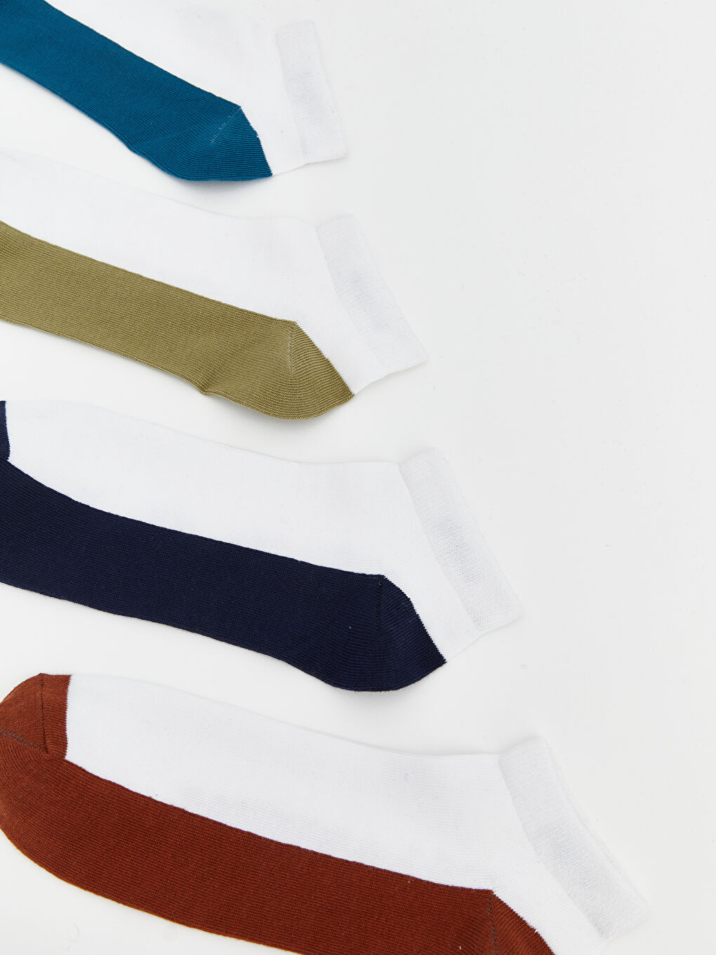 Чорапи за треньори с цветен блок за мъже - 7 опаковки-1