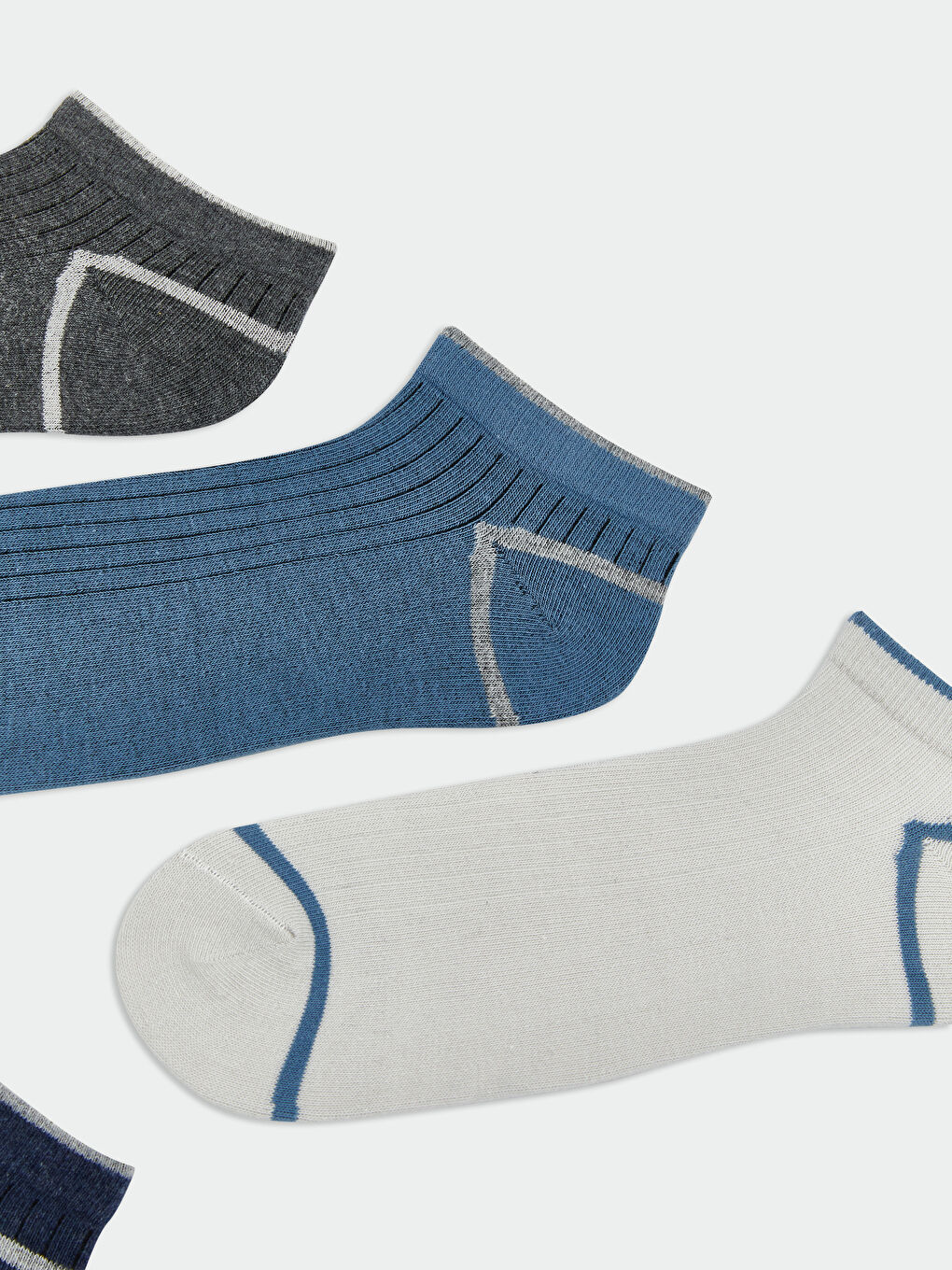 Striped Men's Trainer Socks 5 Pack-1