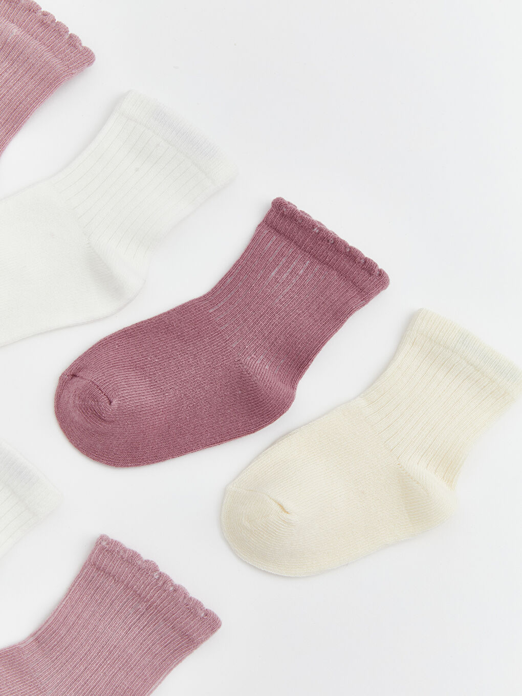 Basic Baby Girls' Ankle Socks 7 Pack-1