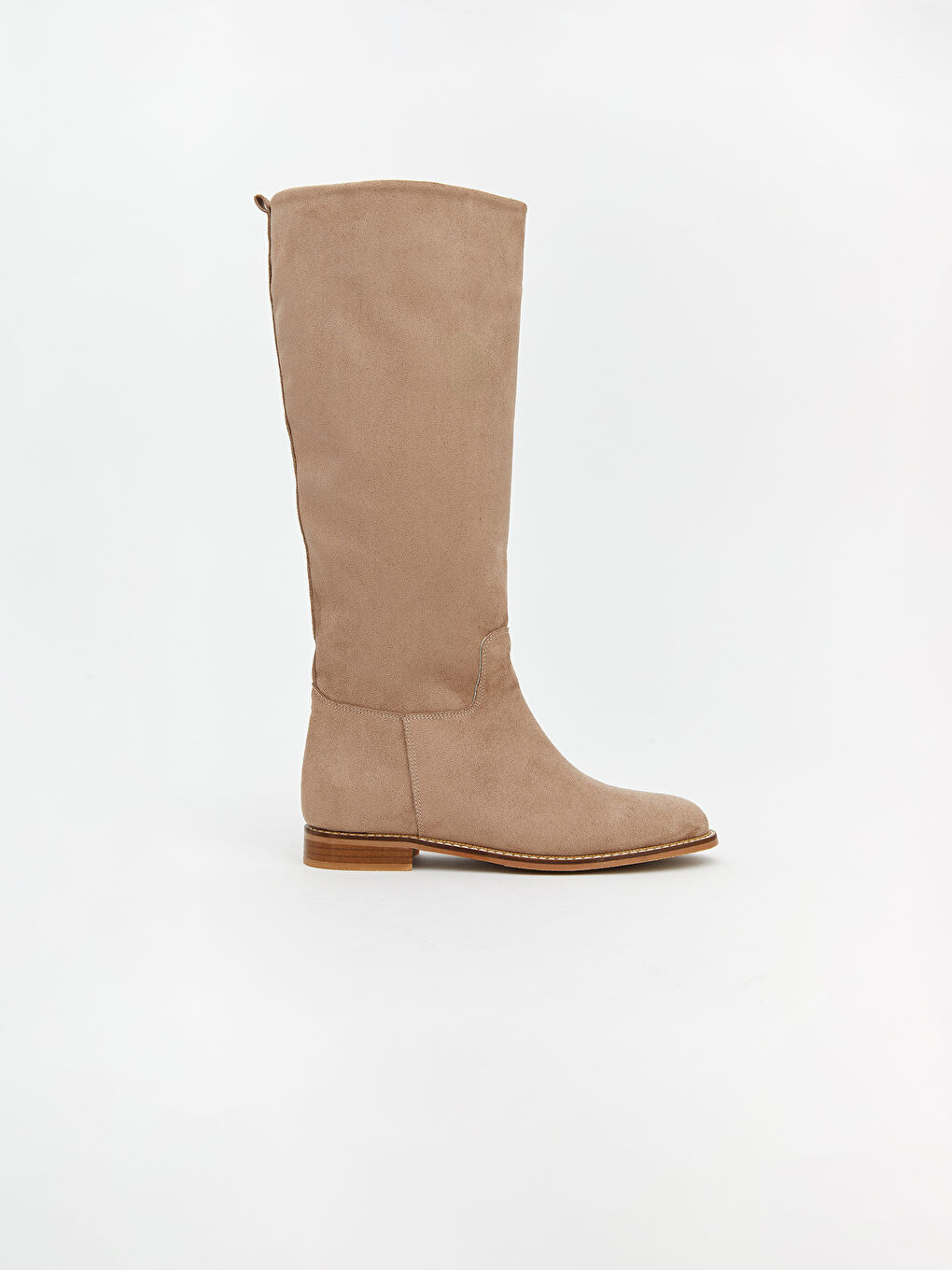 Kahverengi Süet Görünümlü Kadın Çizme-1