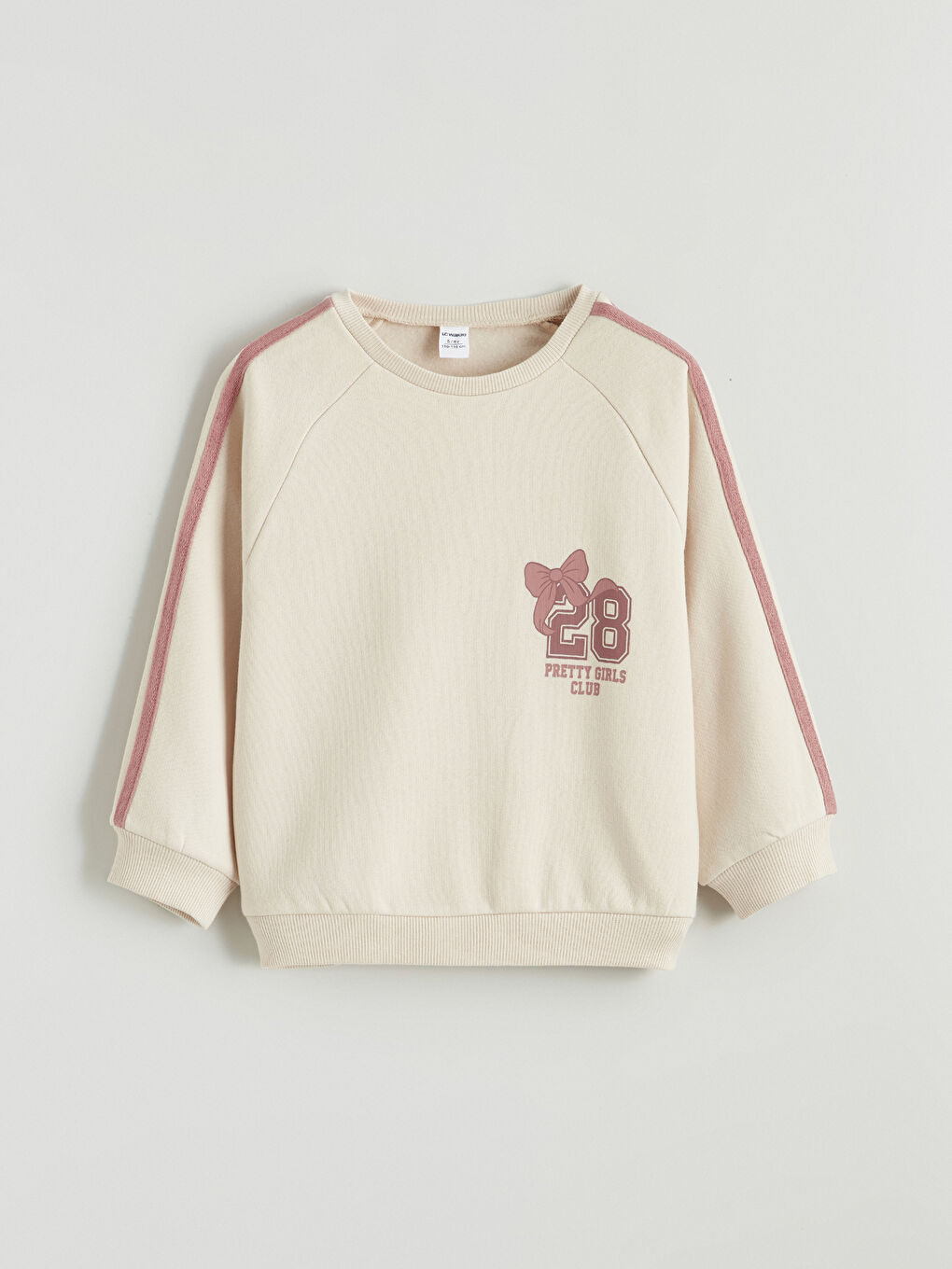 გოგონა ბეჟი თბილი ზედა-1