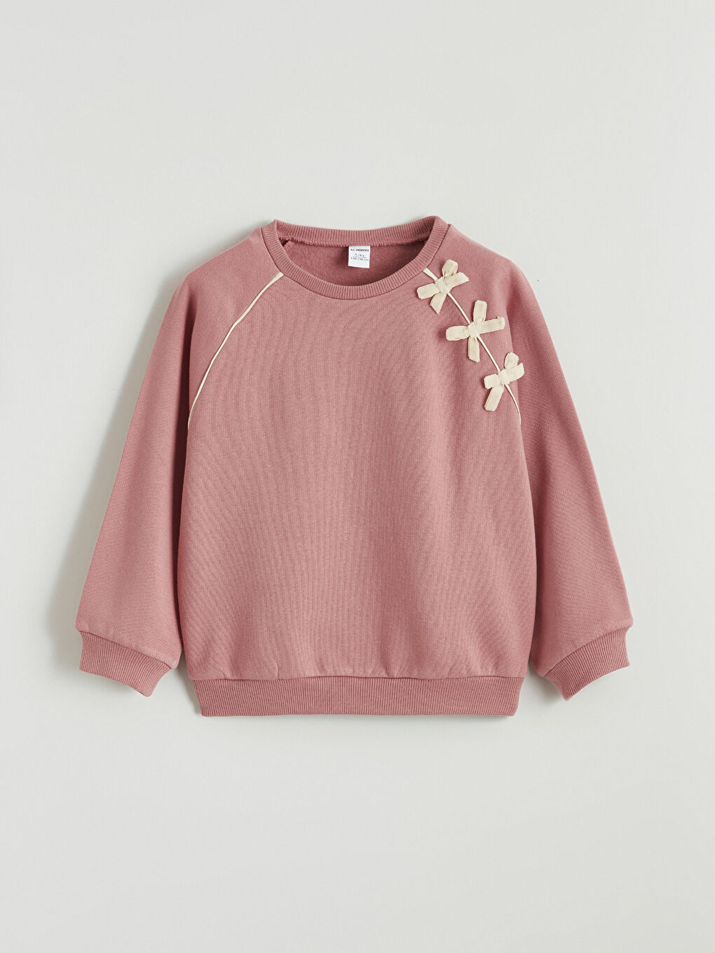 გოგონა ბეჟი თბილი ზედა-4