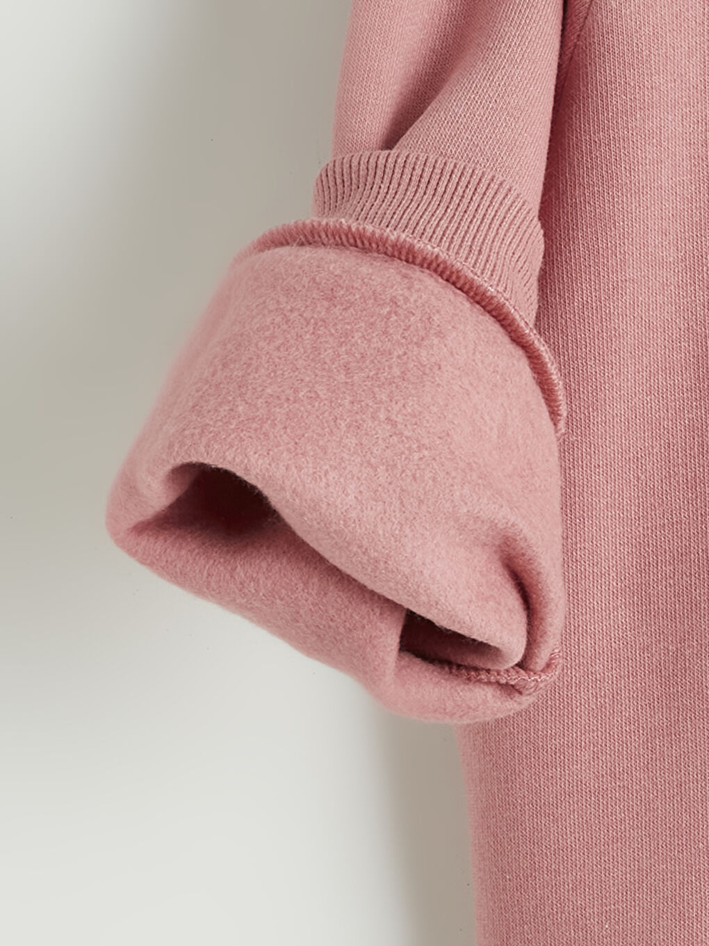 გოგონა ბეჟი თბილი ზედა-5