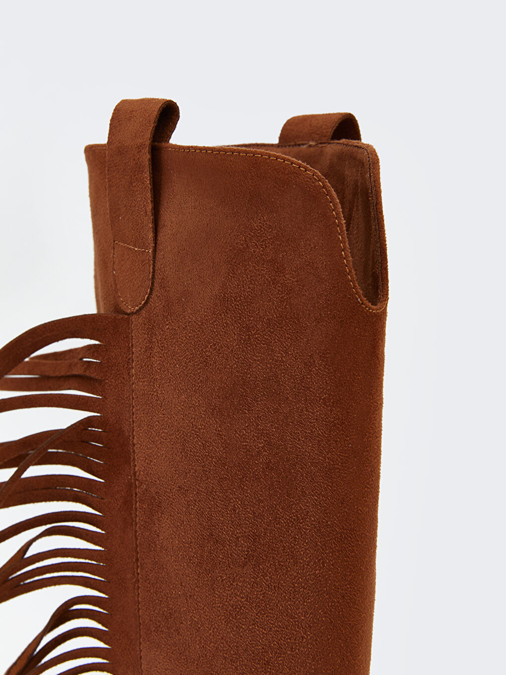 Bej Süet Görünümlü Kadın Çizme-5