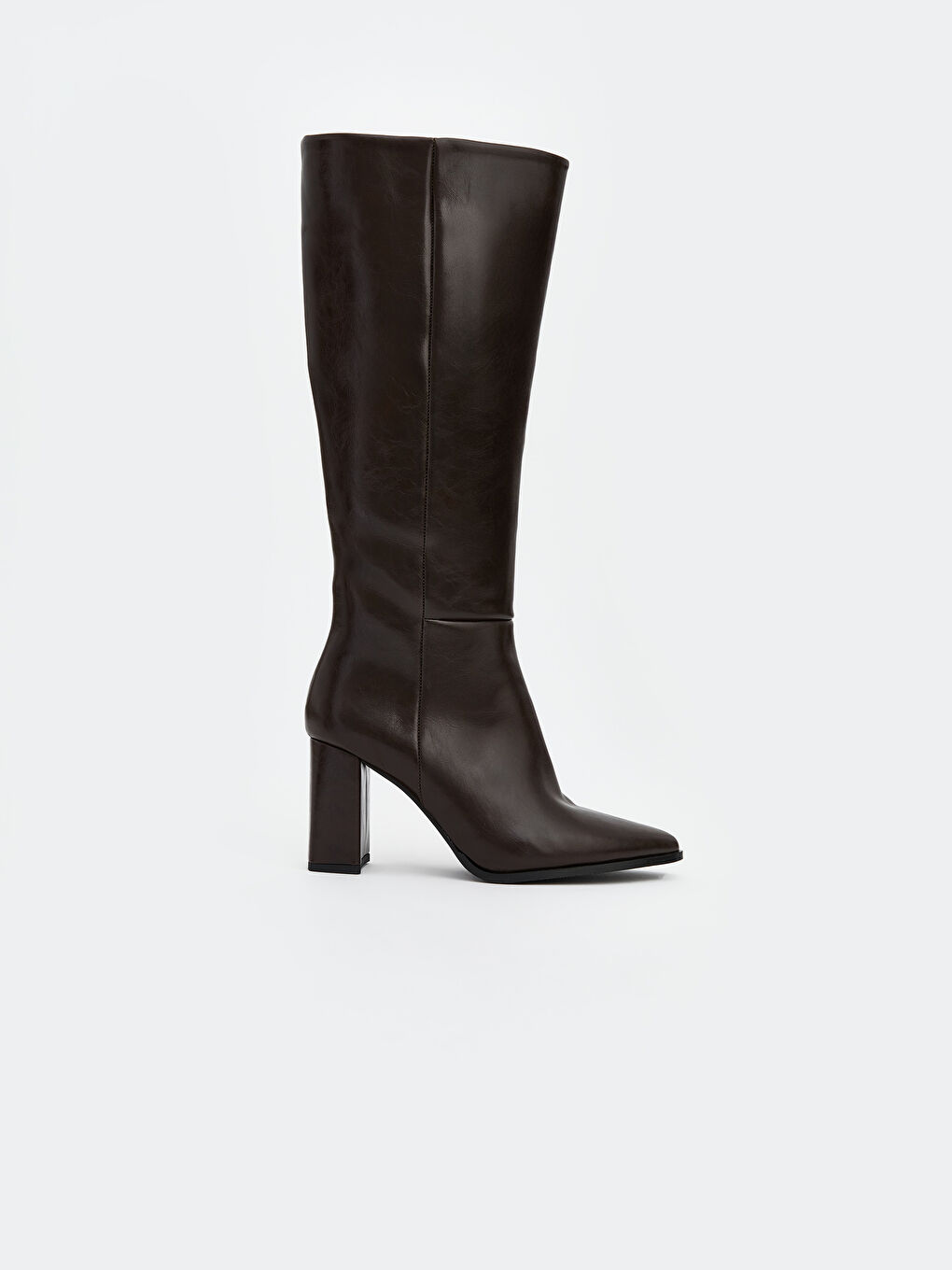 Kahverengi Süet Görünümlü Kadın Çizme-1