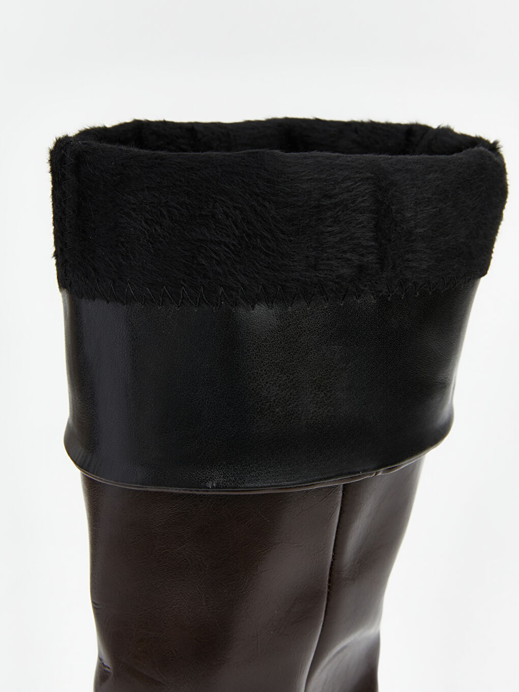 Kahverengi Süet Görünümlü Kadın Çizme-6