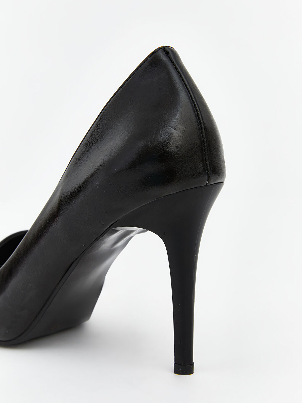 Siyah Sivri Burun Kadın Topuklu Ayakkabı-4