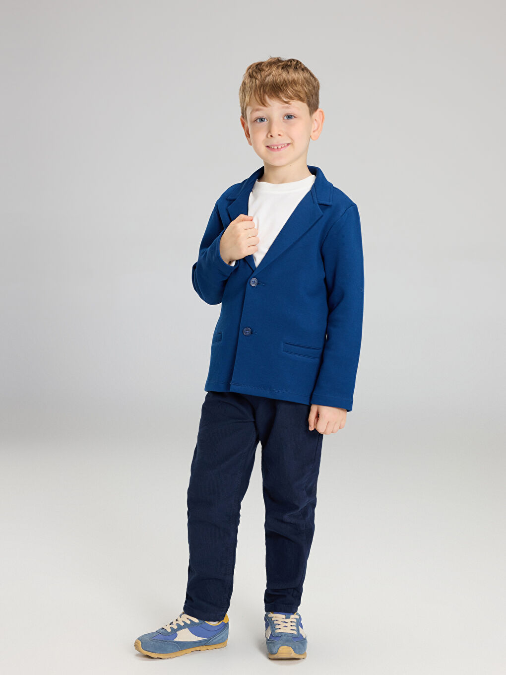 Lacivert Erkek Çocuk Blazer Ceket-1