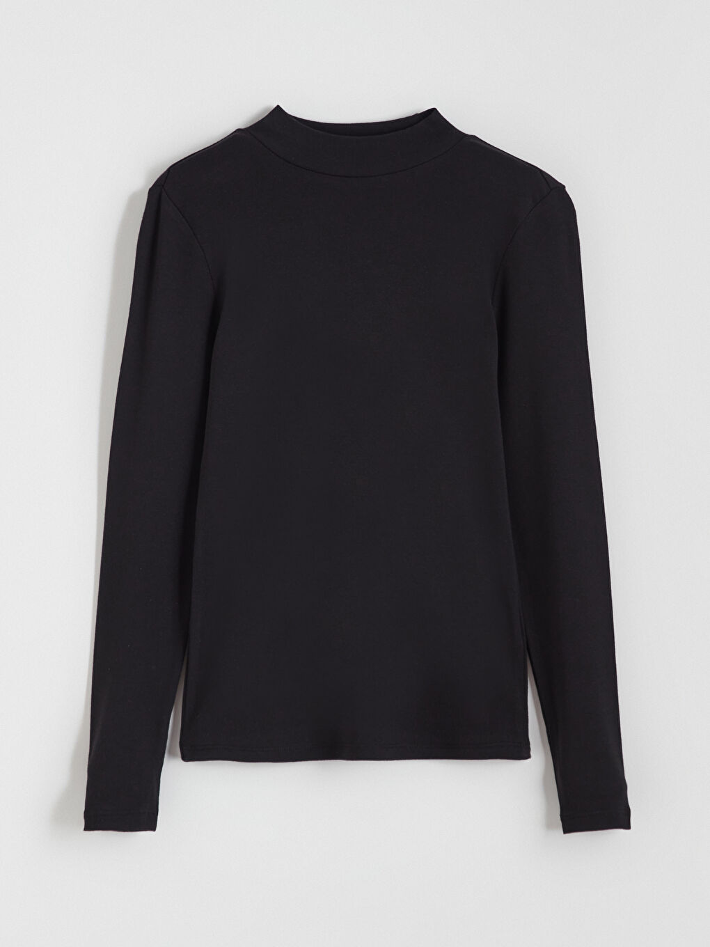 Siyah Dik Yaka Kadın Body-4