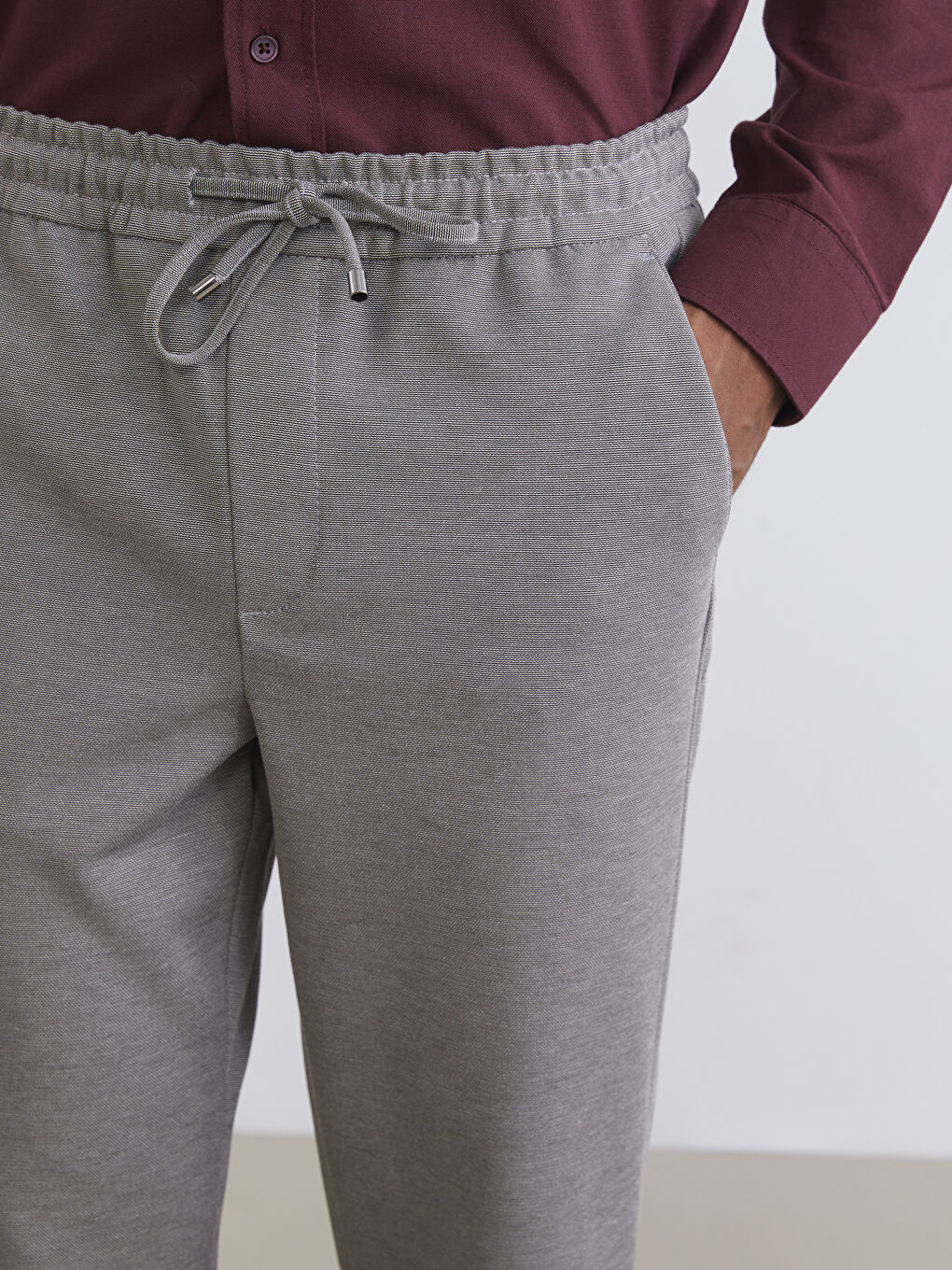 Kahverengi Standart Kalıp Erkek Pantolon-2