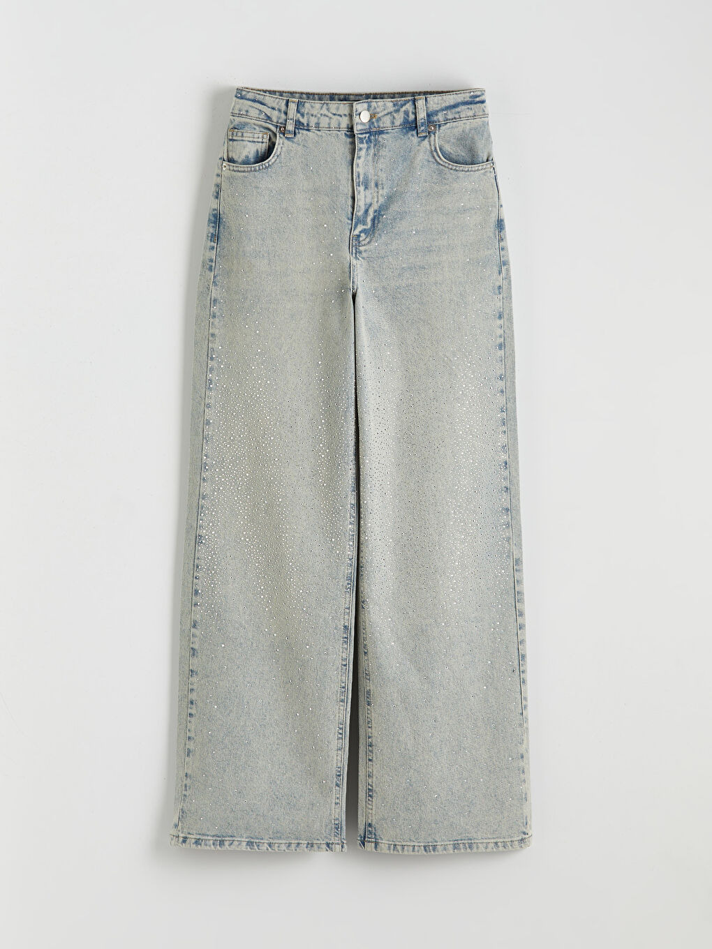 جينز نساء سروال واسع-4