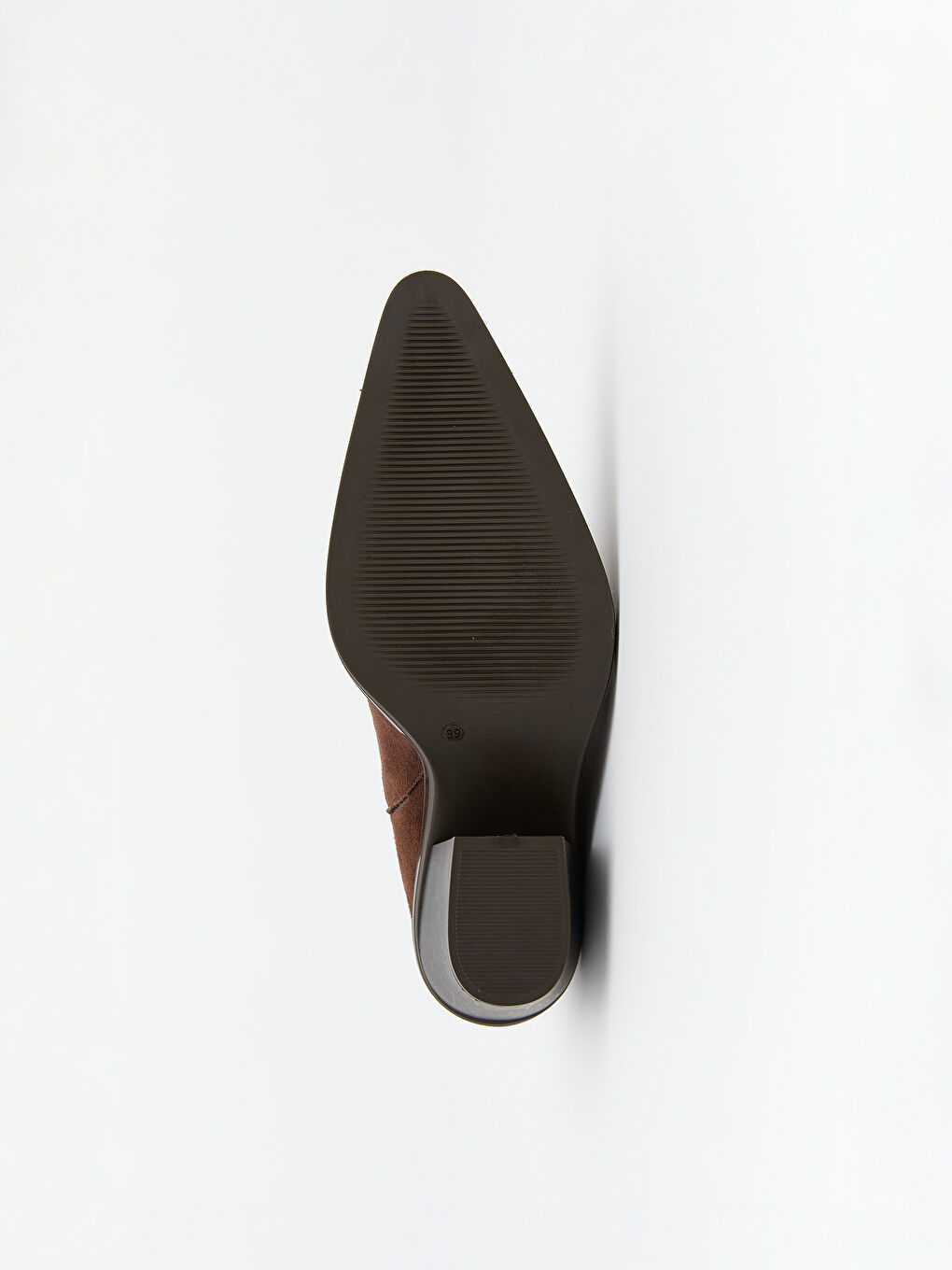 Kahverengi Süet Görünümlü Kadın Çizme-3