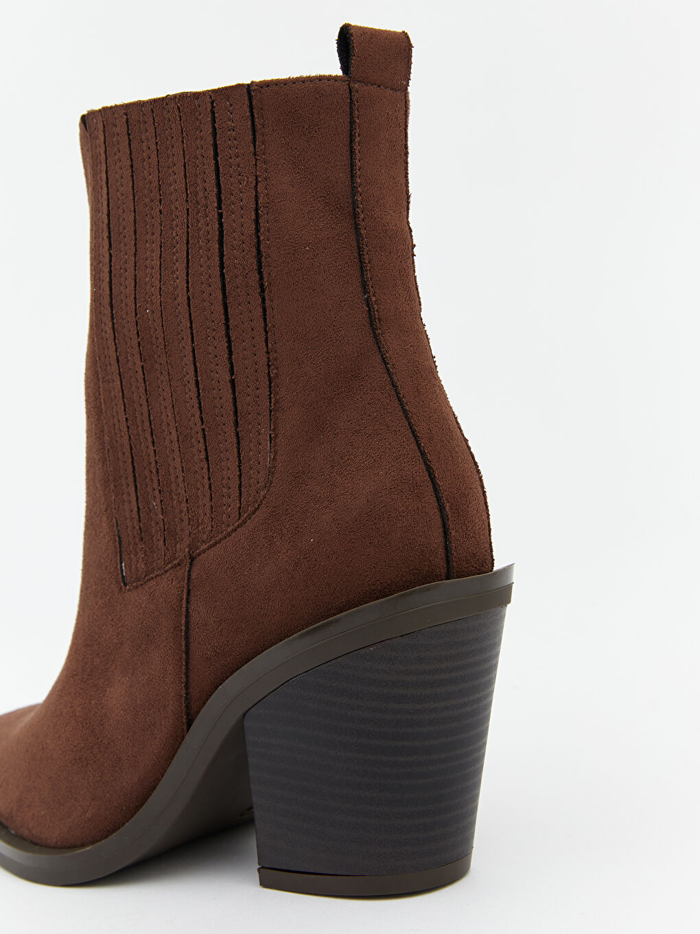 Kahverengi Süet Görünümlü Kadın Çizme-4