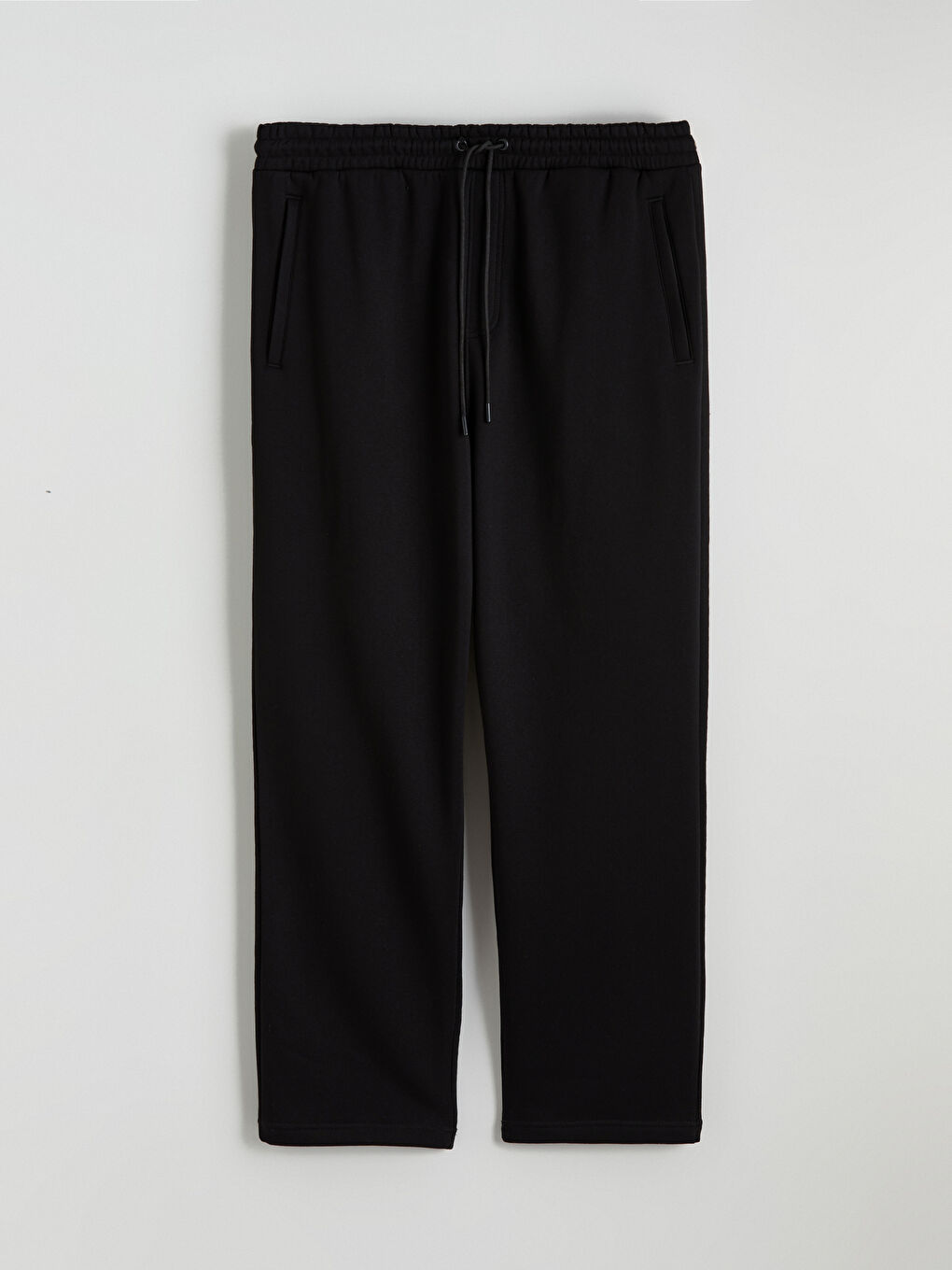 Siyah Standart Kalıp Erkek Eşofman Altı-4