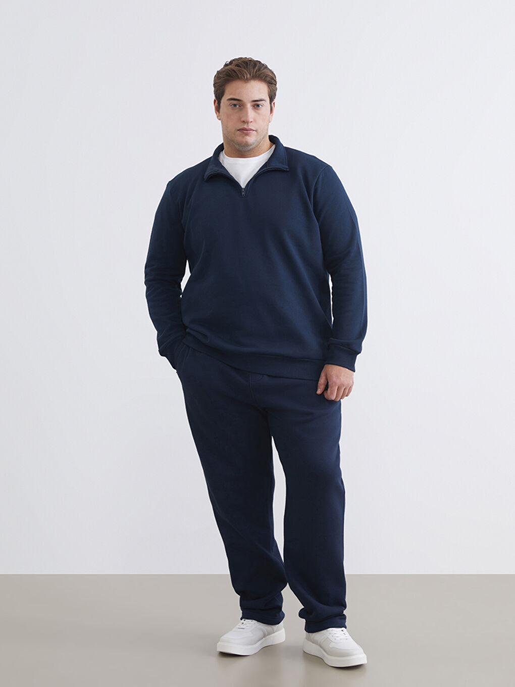 Lacivert Standart Kalıp Erkek Eşofman Altı