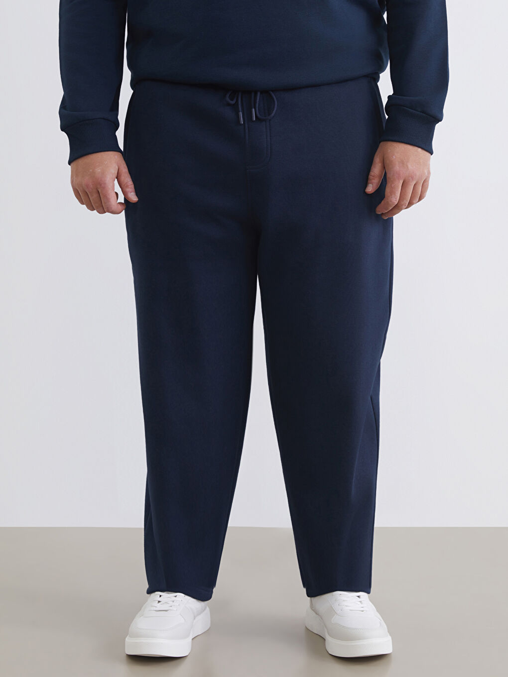 Lacivert Standart Kalıp Erkek Eşofman Altı-1