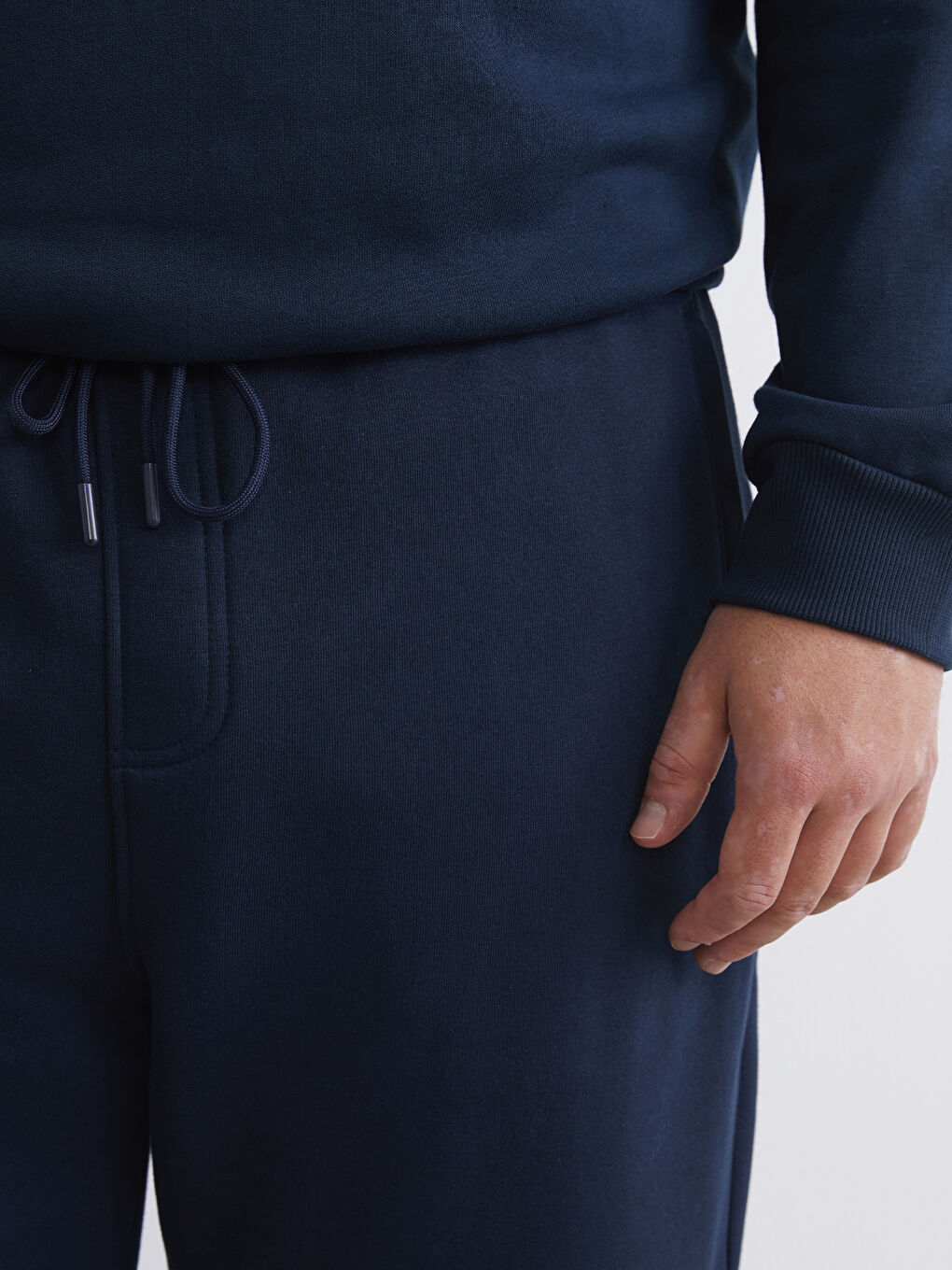 Lacivert Standart Kalıp Erkek Eşofman Altı-2