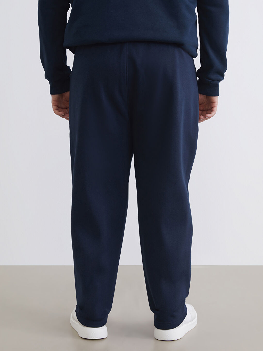 Lacivert Standart Kalıp Erkek Eşofman Altı-3