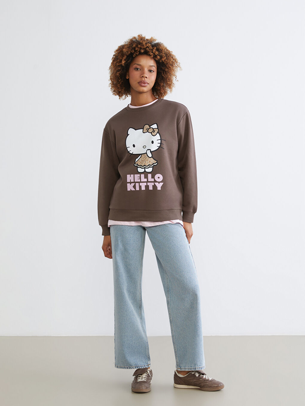 Hello Kitty Printed Women's Thick Sweatshirt-1