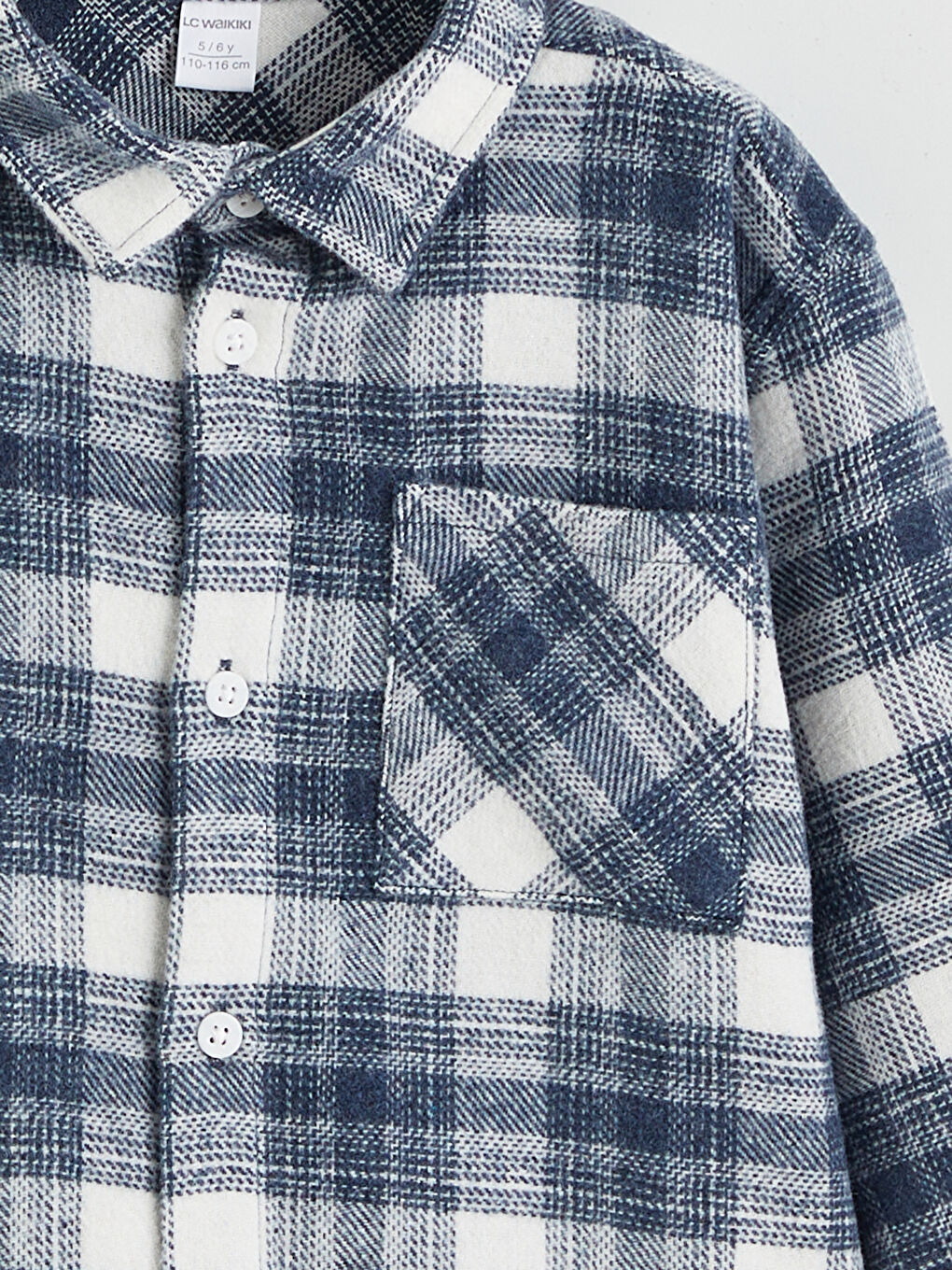 Cămașă cu Mânecă Lungă în Carouri pentru Băieți-2