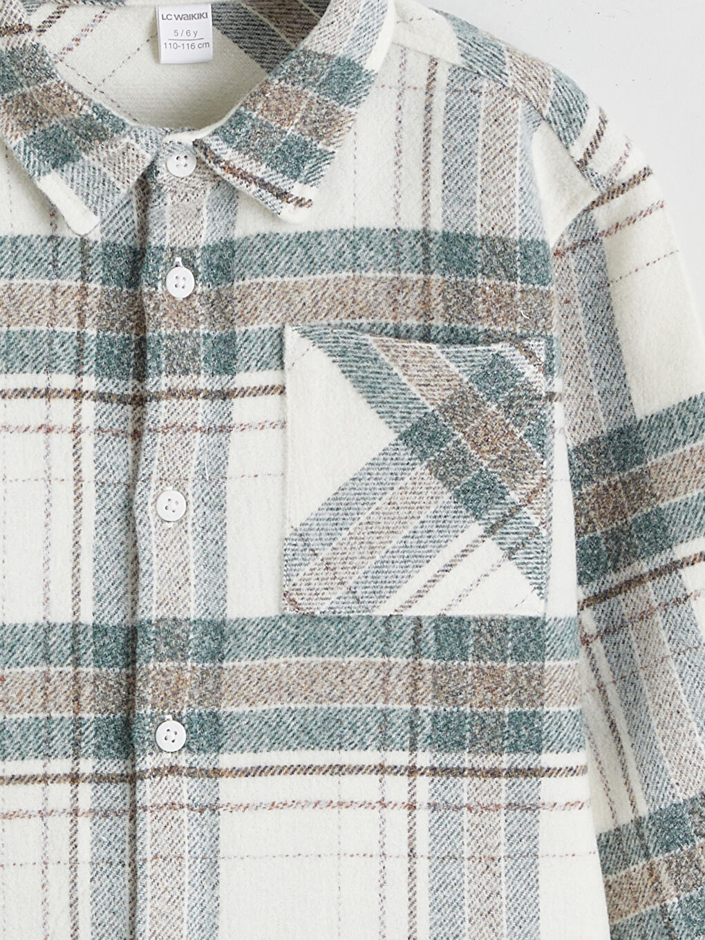 Long Sleeve Plaid Boys' Shirt-2