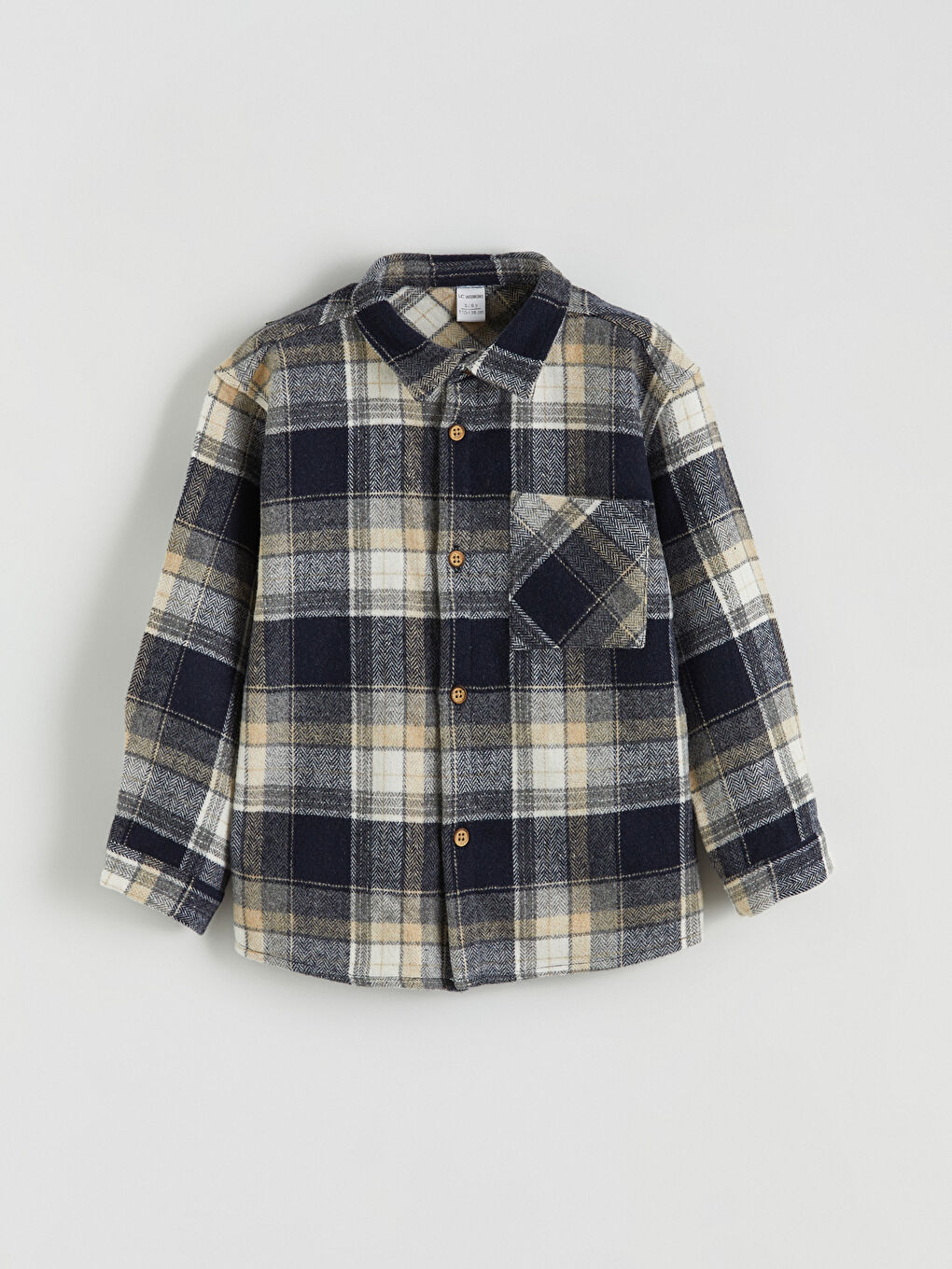 Cămașă cu Mânecă Lungă în Carouri pentru Băieți