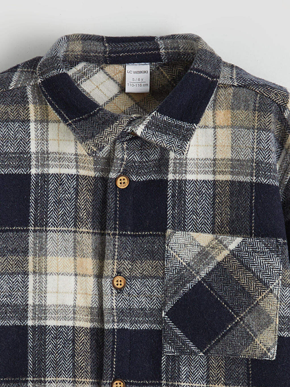 Cămașă cu Mânecă Lungă în Carouri pentru Băieți-1