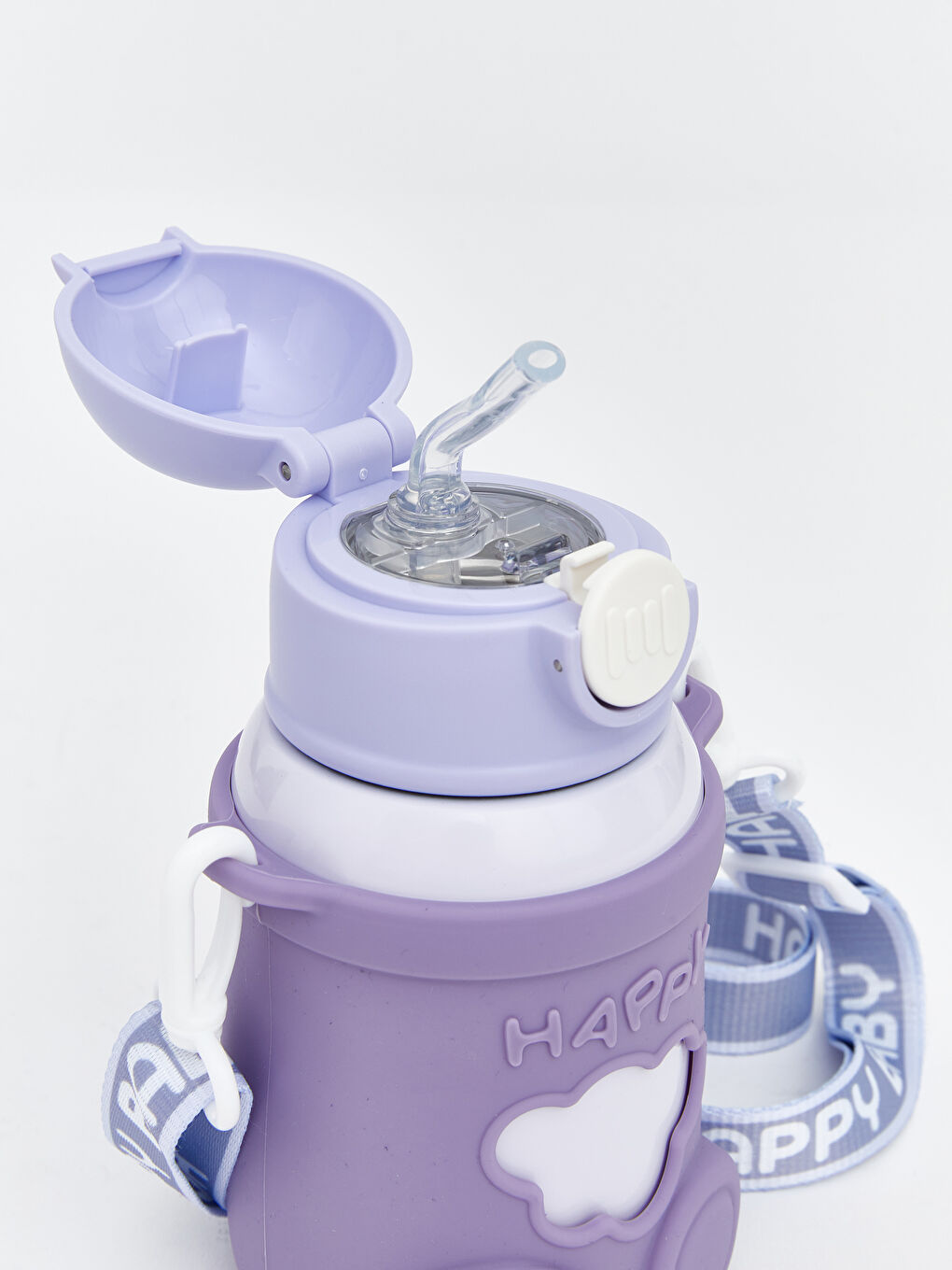 Karışık Pipetli Çelik Suluk 480 ml-1