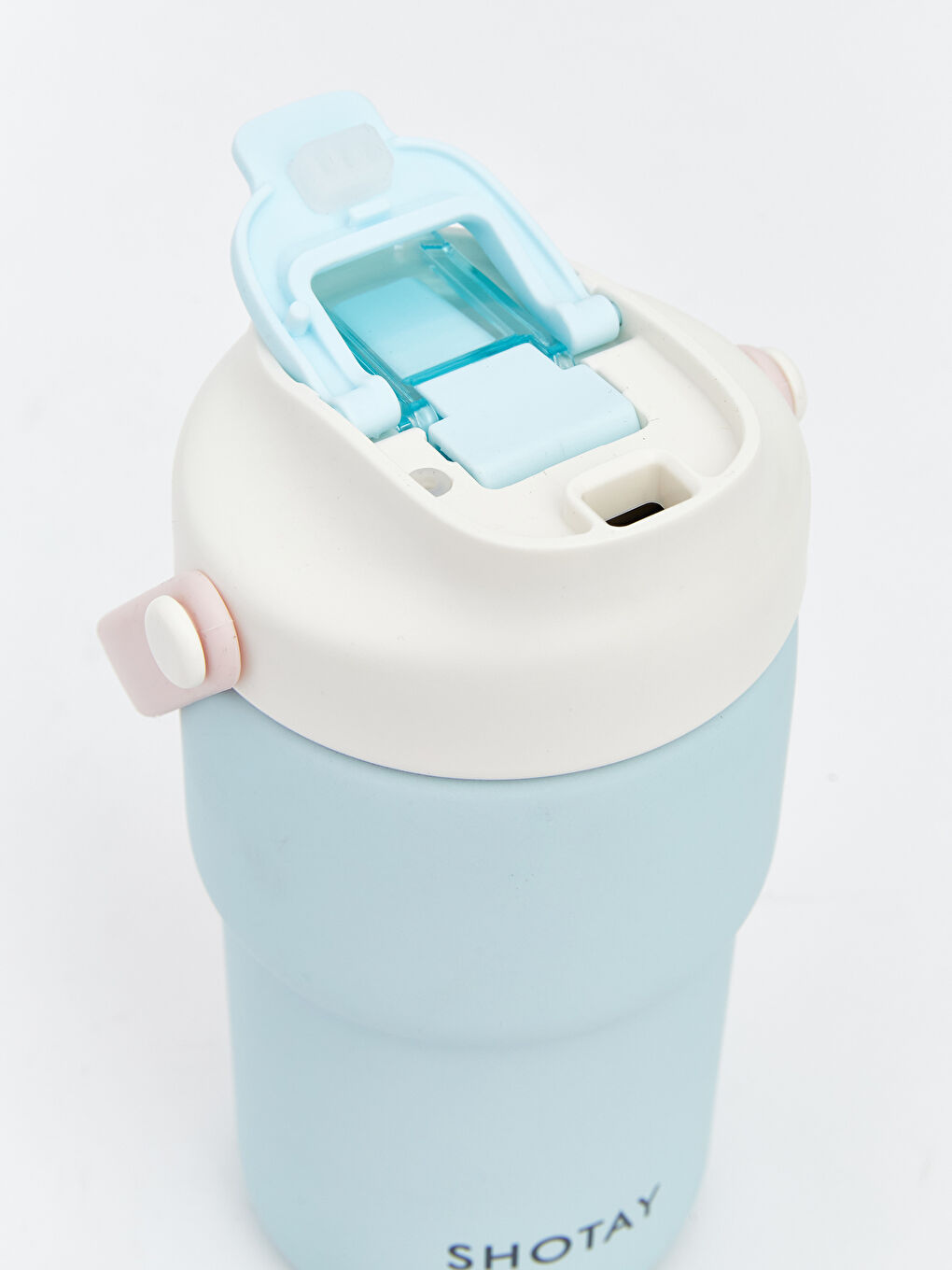 Karışık Pipetli Çelik Suluk 450 ml-1