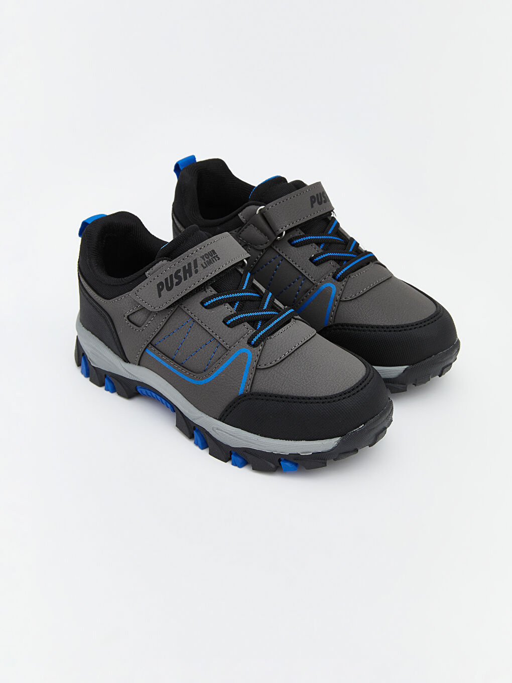 Lace-Up and Velcro Boys' Trekking Shoes
