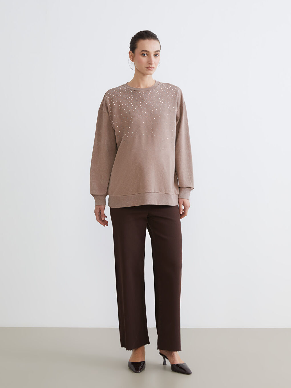 Tummy Paneled Wideleg Maternity Jeans