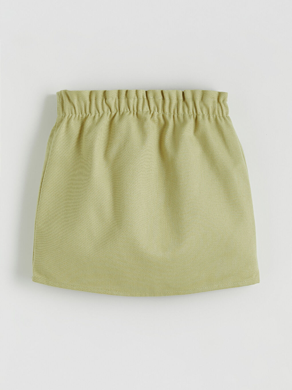 Elastic Waist Scalloped Detailed Girl Skirt-2